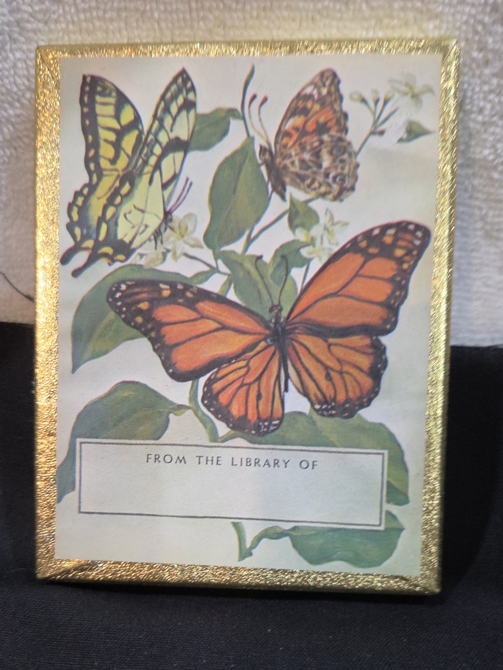 Vintage Butterfly Bookplates By Artist Tom Till